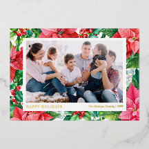 Aquädukte Poinsettias und Berries Happy Holidays