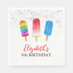 Aquädukte Popsicles Individuelle Name Geburtstag N Serviette