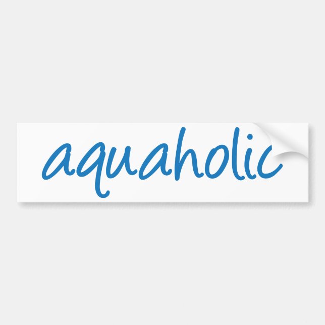 aquaholic 1 autoaufkleber (Vorne)