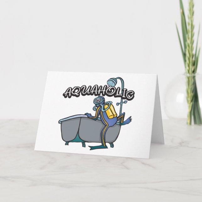 Aquaholic SCUBA Karte (Vorderseite)