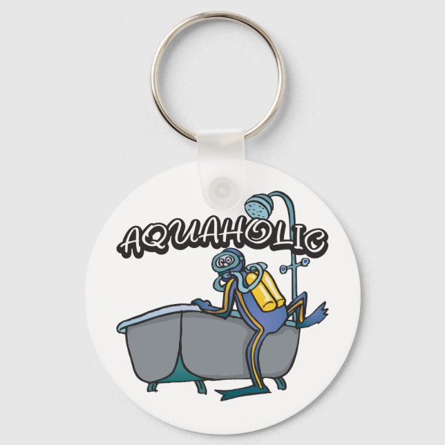 Aquaholic SCUBA Schlüsselanhänger (Vorderseite)