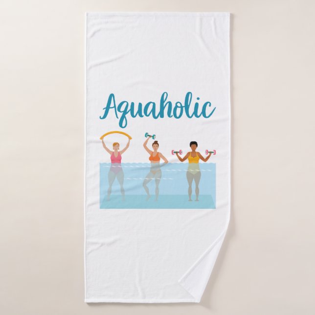 Aquaholische Aquädukte Badehandtuch (Badehandtuch)