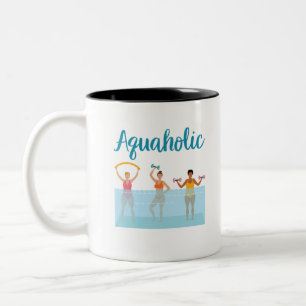 Aquaholische Aquädukte Zweifarbige Tasse