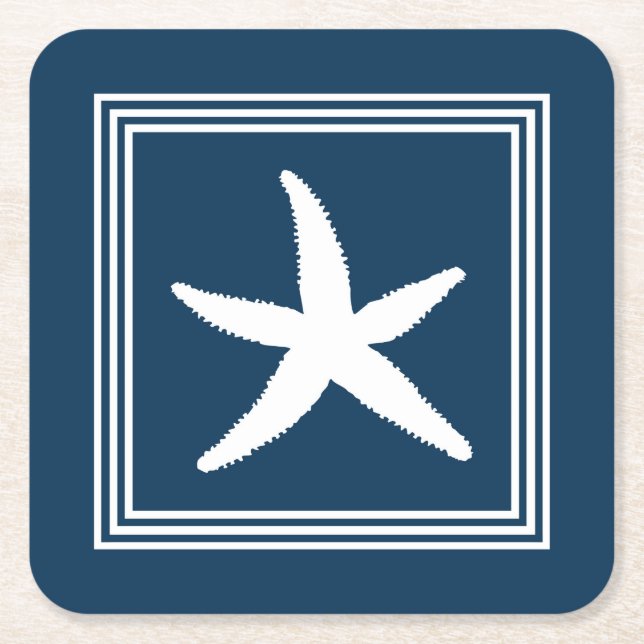 Aquakulturdesign Rechteckiger Pappuntersetzer (Vorderseite)