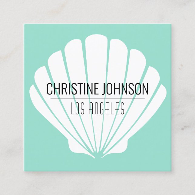 Aquakulturkarte Quadratische Visitenkarte (Vorderseite)