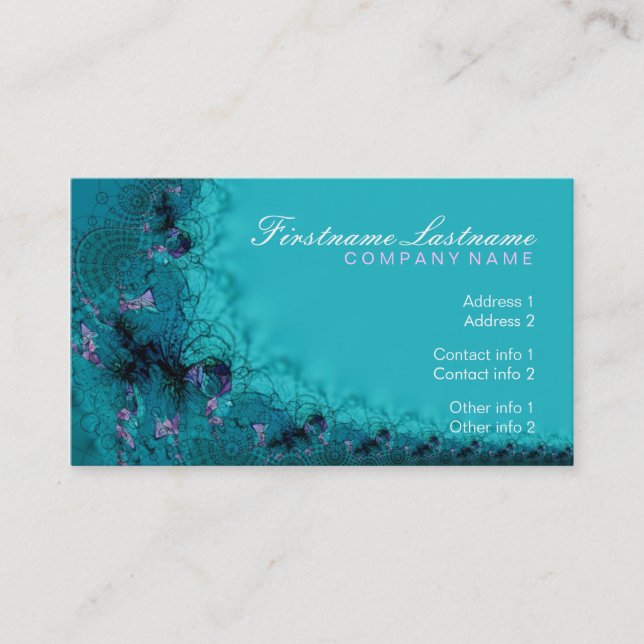 AquaLaces Business Card Visitenkarte (Vorderseite)