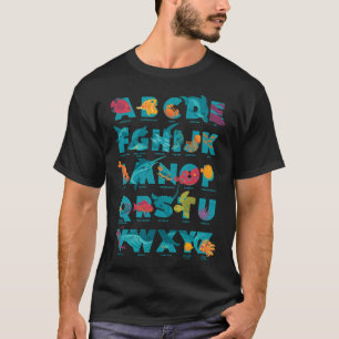 Aqualphabet (bezeichnet) T-Shirt