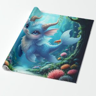 Aqualumi – Hüterin der Korallenträume.  Geschenkpapier