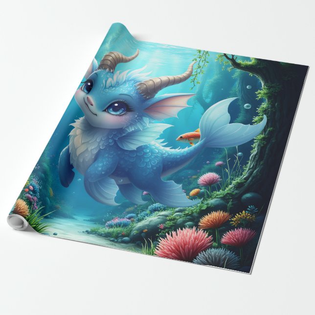 Aqualumi – Keeper of Coral Dreams.  Geschenkpapier (Ungerollt)