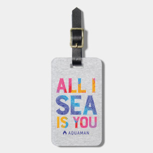 Aquaman "All I Sea Is You" Colorful Paisley Gepäckanhänger