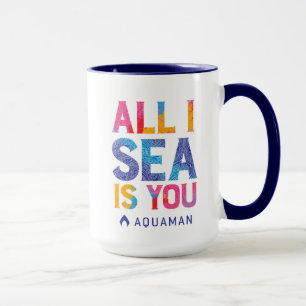 Aquaman   "alle i-Meer ist Sie" buntes Paisley Tasse
