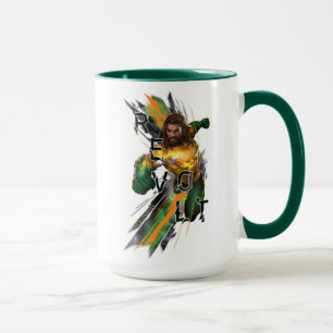 Aquaman   Aquaman "Aufruhr-" gebrochene Grafik Tasse