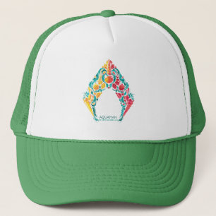 Aquaman Aquaman & Mera Themed Seashell Logo Truckerkappe