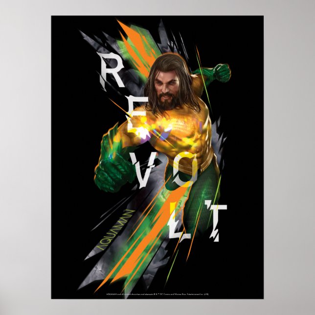 Aquaman | Aquaman "Revolt" Refrakted Graphic Poster (Vorne)