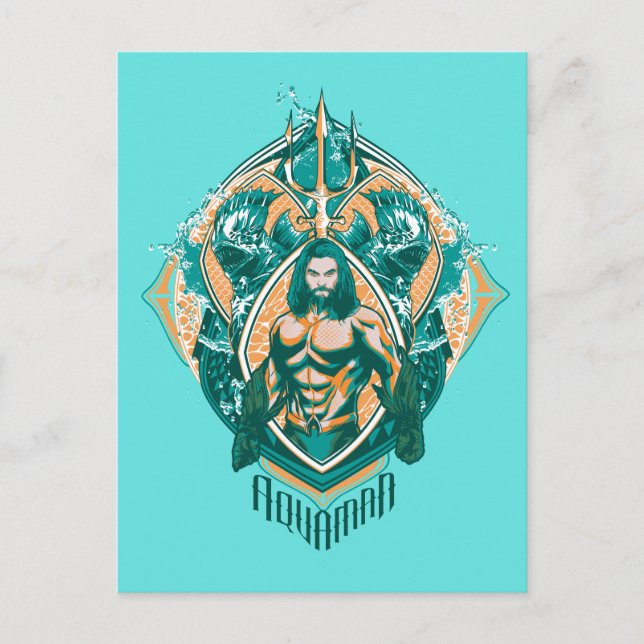 Aquaman | Aquaman & Trenchers Graphic Postkarte (Vorderseite)