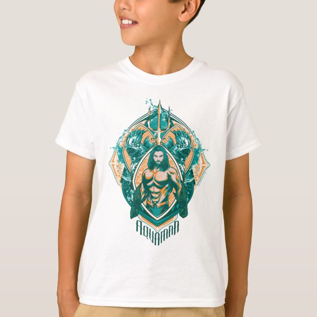 Aquaman | Aquaman & Trenchers Graphic T-Shirt (Vorderseite)