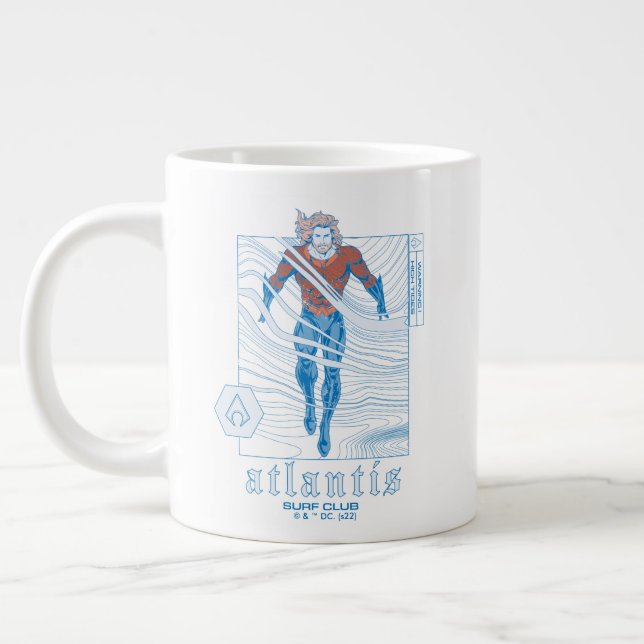 Aquaman - Atlantis Surf Club Jumbo-Tasse (Links)
