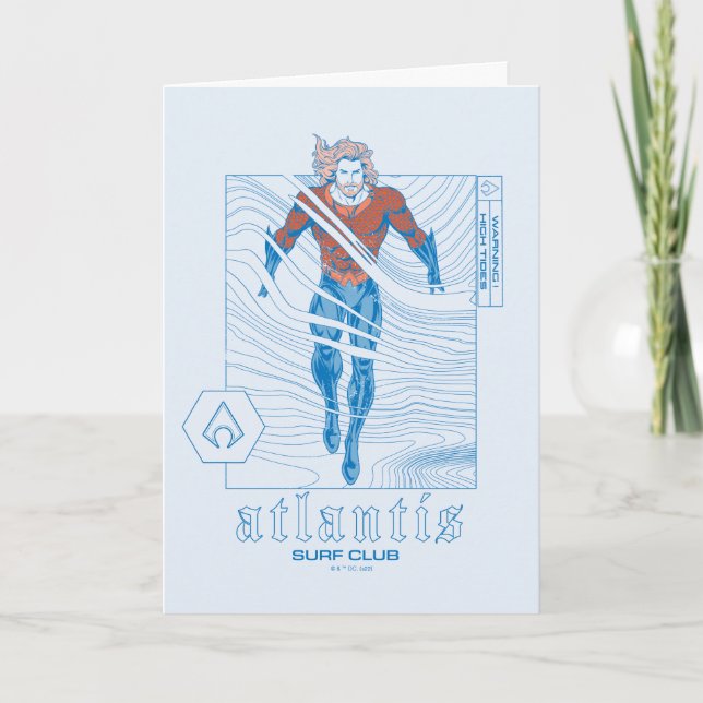 Aquaman - Atlantis Surf Club Karte (Vorderseite)
