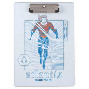 Aquaman - Atlantis Surf Club Klemmbrett