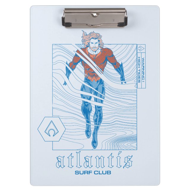 Aquaman - Atlantis Surf Club Klemmbrett (Vorderseite)