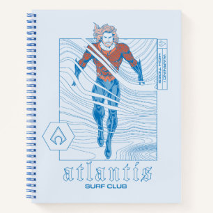 Aquaman - Atlantis Surf Club Notizbuch