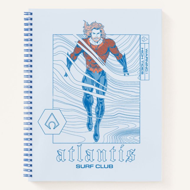Aquaman - Atlantis Surf Club Notizbuch (Vorderseite)