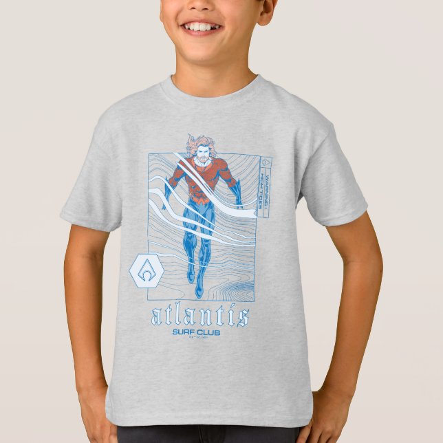 Aquaman - Atlantis Surf Club T-Shirt (Vorderseite)