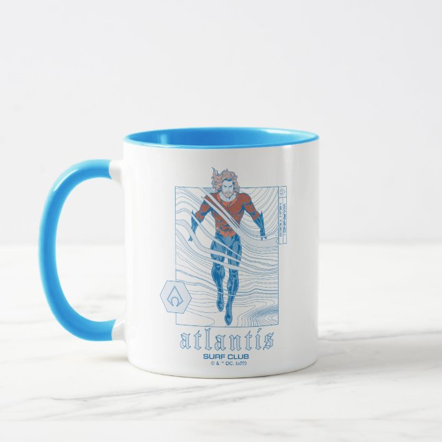 Aquaman - Atlantis Surf Club Tasse (Links)