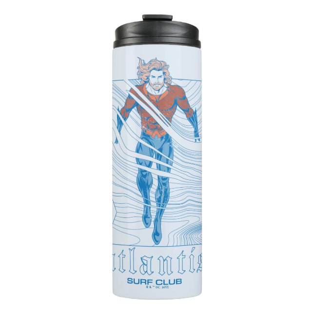 Aquaman - Atlantis Surf Club Thermosbecher (Vorderseite)