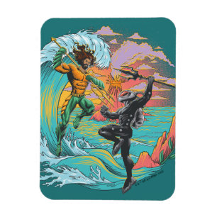 Aquaman & Black Manta Gezeitenwelle Magnet