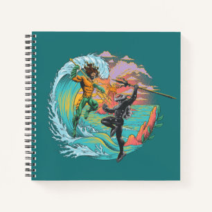 Aquaman & Black Manta Gezeitenwelle Notizbuch
