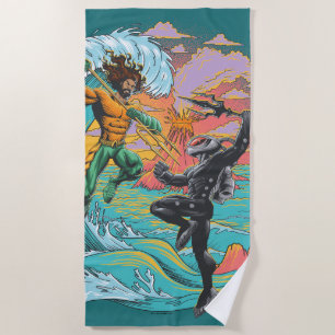 Aquaman & Black Manta Gezeitenwelle Strandtuch