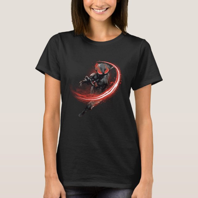 Aquaman | Black Manta Red Swipe Graphic T-Shirt (Vorderseite)