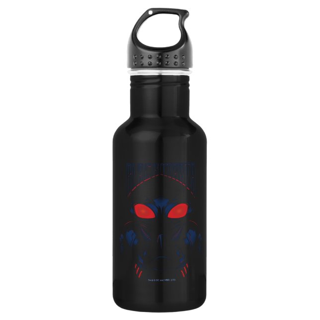 Aquaman Black Manta Shadowy Graphic Edelstahlflasche (Vorderseite)