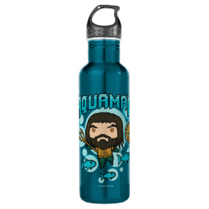 Aquaman   Chibi Aquaman Undersea Graphic Edelstahlflasche