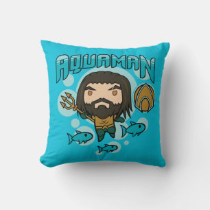Aquaman   Chibi Aquaman Undersea Graphic Kissen