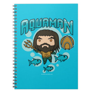 Aquaman   Chibi Aquaman Undersea Graphic Notizblock