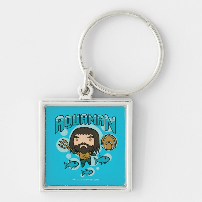 Aquaman | Chibi Aquaman Undersea Graphic Schlüsselanhänger (Vorne)