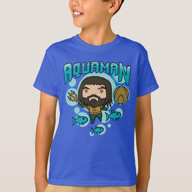 Aquaman | Chibi Aquaman Undersea Graphic T-Shirt (Vorderseite)