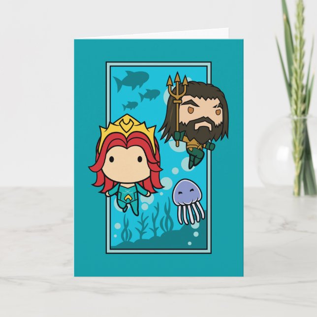 Aquaman | Chibi Mera & Aquaman Undersea Graphic Karte (Vorderseite)