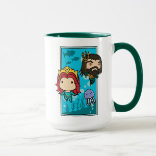 Aquaman Chibi Mera & Aquaman Undersea Graphic Tasse