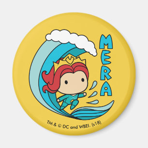 Aquaman   Chibi Mera Reitwellen-Grafik Magnet