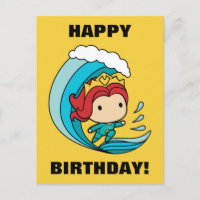 Aquaman | Chibi Mera Riding Wave Graphic