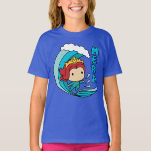 Aquaman Chibi Mera Riding Wave Graphic T-Shirt