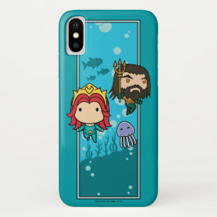 Aquaman   Chibi Mera u. Aquaman unterseeische Case-Mate iPhone Hülle