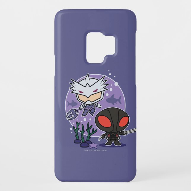 Aquaman | Chibi Orm & Black Manta Undersea Graphic Case-Mate Samsung Galaxy Hülle (Rückseite)