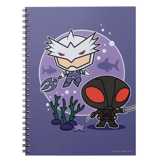 Aquaman | Chibi Orm & Black Manta Undersea Graphic Notizblock (Vorderseite)