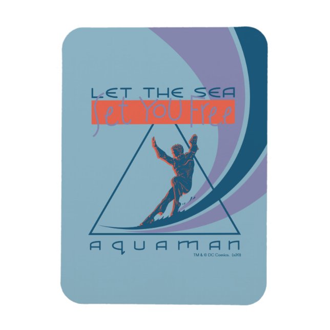 Aquaman | Gelassen Set Sie kostenlos Magnet (Vertikal)