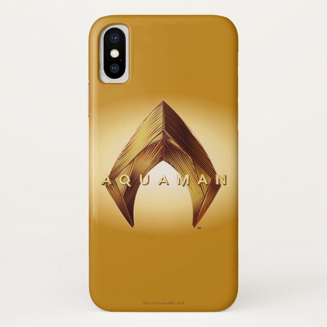 Aquaman | Golden Aquaman Logo Case-Mate iPhone Hülle (Rückseite)