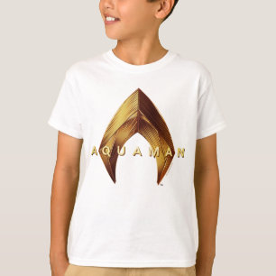 Aquaman Golden Aquaman Logo T-Shirt